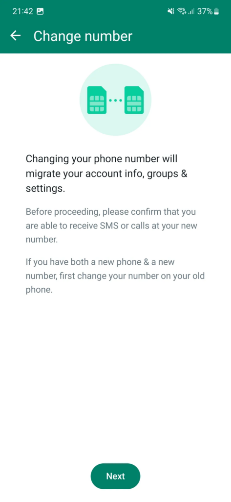 How to find and change your WhatsApp phone number
