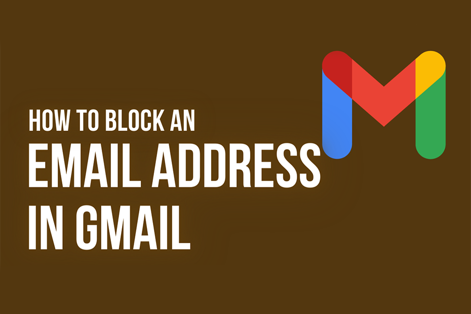 how to block an email address in gmail